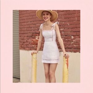 Reformation Domingo Dress in White 0